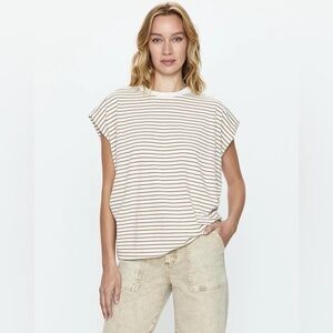 Pistola Denim Trina Muscle Tee in Sable Stripe Size XS